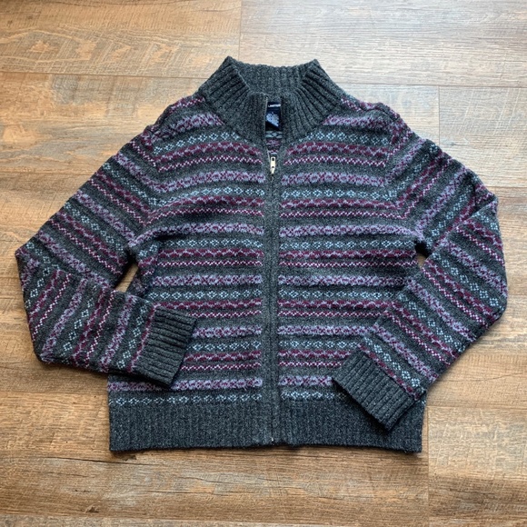 Women's The Limited Fair Isle Cardigan Sz L Lambswool/wool/mohair blend - Picture 1 of 9